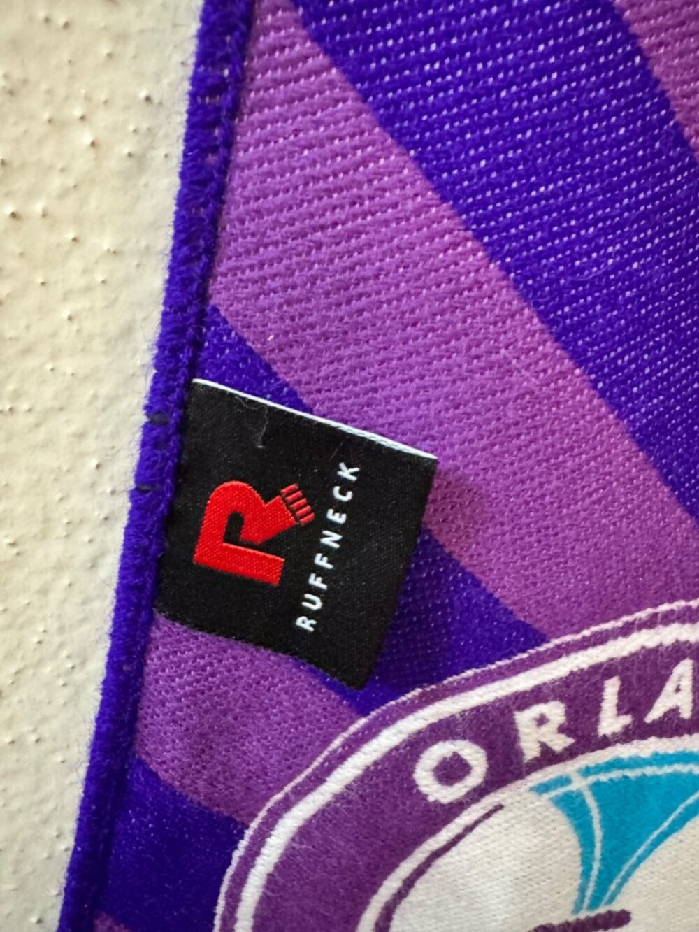 Orlando Pride 10 Years of Pride Ruffneck Soccer Scarf Purple NWSL - Picture 2 of 3